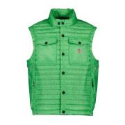 Moncler Ärmlös Hög Hals Quiltad Väst Green, Herr