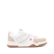 Dsquared2 Rosa Spiker Läder Sneakers Multicolor, Dam