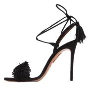 Aquazzura Pre-owned Pre-owned Mocka sandaler Black, Dam