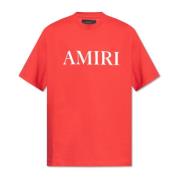 Amiri T-shirt med logotyp Red, Herr
