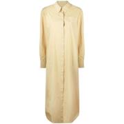 Henrik Vibskov Gul Kräm Shirtdress Beige, Dam