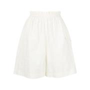 Henrik Vibskov Vit Hål Detalj Shorts White, Dam