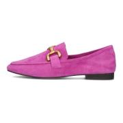 Bibi Lou Lila Loafer med Guld Detalj Purple, Dam