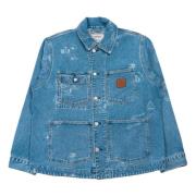 Carhartt Wip Denim Stamp Jacka Blue, Herr