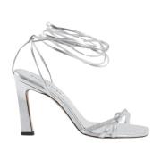 Dee Ocleppo Ankel Lace-Up High-Heel Sandal Gray, Dam