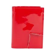 Comme des Garçons Patentläder Bi-Fold Plånbok Red, Dam