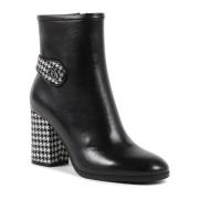 Dee Ocleppo Pied de Poule Ankelboot med Klack Black, Dam