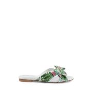 Dee Ocleppo Silk Bow Mule för Glädjefull Sommar Multicolor, Dam