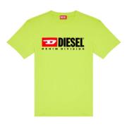 Diesel T-shirt med broderat logotyp Green, Herr