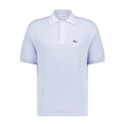 Lacoste Logo Applique Relaxed-Fit Polo Shirt Blue, Herr