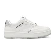 Tamaris Vita Silver Sneakers för Kvinnor White, Dam