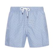 Fedeli Blå Blomma Badshorts Multicolor, Herr