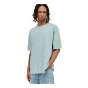 The Row Oversized Bomull T-shirt Blue, Herr