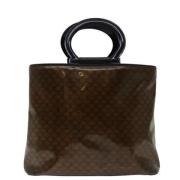 Celine Vintage Pre-owned Canvas handvskor Brown, Dam