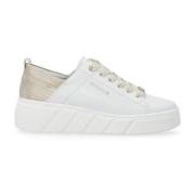 Rieker Vita Fritidssneakers Kvinnor Stil Komfort White, Dam