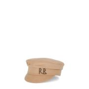 Ruslan Baginskiy Beige Metallic Logo Dam Hatt Beige, Dam