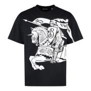 Burberry Bomull crew-neck T-shirt Black, Herr