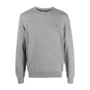 Polo Ralph Lauren Heather Grey Pullover Sweater Gray, Herr