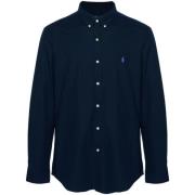 Polo Ralph Lauren Navy Långärmad Sport Skjorta Blue, Herr
