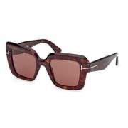 Tom Ford Stiliga solglasögon för modeentusiaster Brown, Dam