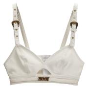 Versace Jeans Couture Denim Bustier med Barockspännen White, Dam