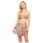 4Giveness Tropisk Bukett Kort Kjol Cover Up Multicolor, Dam