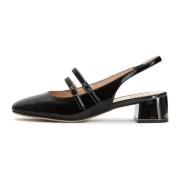 Cesare Gaspari Svarta Block Heels Pumps Marisol Black, Dam