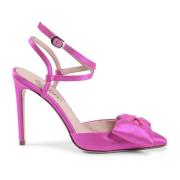 Dee Ocleppo Elegant Satin Ankelrem Stiletto Pump Pink, Dam