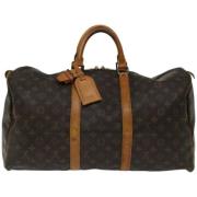 Louis Vuitton Vintage Pre-owned Canvas handvskor Brown, Dam