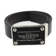 Louis Vuitton Vintage Pre-owned Laeder skrp Black, Dam