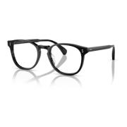 Oliver Peoples Black/Clear Blue Sunglasses Black, Unisex