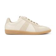 Maison Margiela Beige Logo Sneakers Beige, Herr