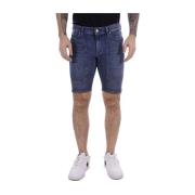 Jeckerson Denim Shorts för Män Blue, Herr