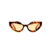 Kuboraum Gula orange solglasögon för kvinnor Brown, Dam
