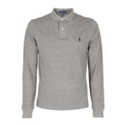 Ralph Lauren Långärmad Pikétröja Gray, Herr