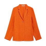 Maliparmi Snygg Single-Breasted Jacket Orange, Dam