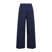 Maliparmi Vida Poplin Stretch Byxor Blue, Dam