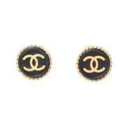 Chanel Vintage Pre-owned Metall chanel-smycken Black, Dam