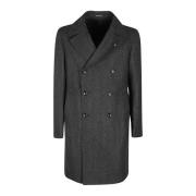 Tagliatore Single-Breasted Coats Black, Herr