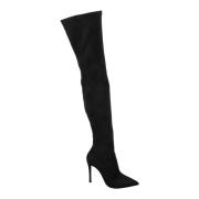 Casadei Over-knee Boots Black, Dam