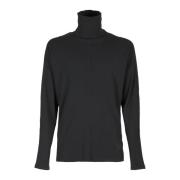 MM6 Maison Margiela Stilren Långärmad Topp Black, Herr