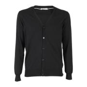 Paolo Pecora Elegant Button Detail Shirt Black, Herr