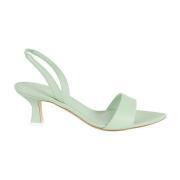 3Juin High Heel Sandals Green, Dam