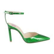 Bettina Vermillon Pumps Green, Dam