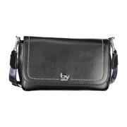 Byblos Svart handväska med kontrasterande detaljer Black, Dam