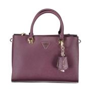 Guess Lila handväska med flera fack Purple, Dam