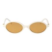 Miu Miu Stiliga solglasögon med 0MU 04Zs design White, Dam