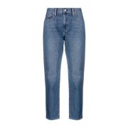 Polo Ralph Lauren Grå Straight Jeans Casual Stil Gray, Dam