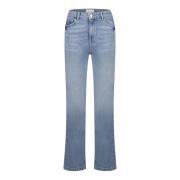 Fabienne Chapot Lola Straight Jeans Bekväm Tvättbar Blue, Dam