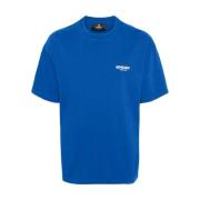 Represent Blå Logo Print Jersey T-shirt Blue, Herr